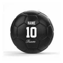 Balle de football d'équipe moderne Texte personnal
