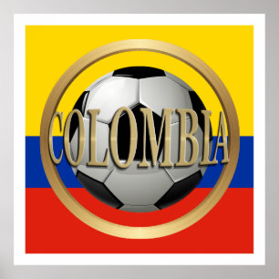 Poster Balle de football en Colombie