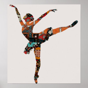 Poster Ballerina Abstraite
