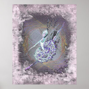 Poster Ballerina colorée
