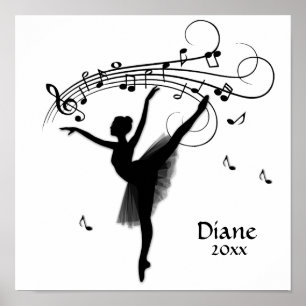 Poster Ballerina Danser avec musique personnelle