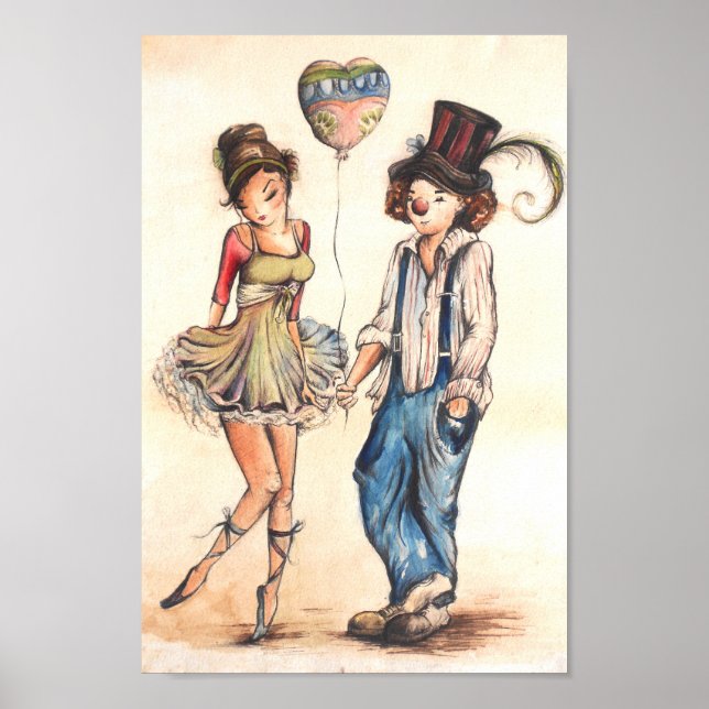 Poster Ballerina et le clown (Devant)