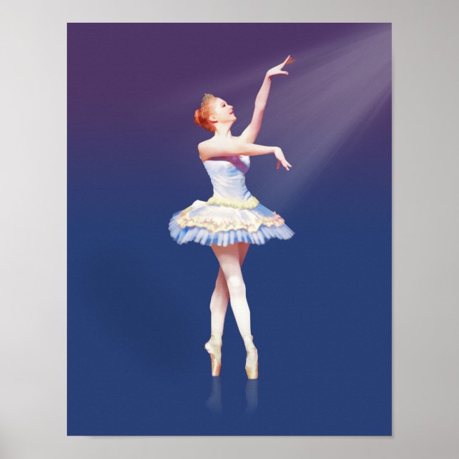 Poster Ballerina sur Pointe en vedette (Devant)