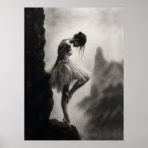 Ballerine au bord de la falaise Art dramatique mon