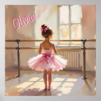Ballerine sur mesure thème Ballet rose