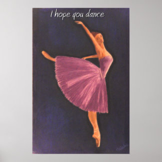 Poster Ballerine violette