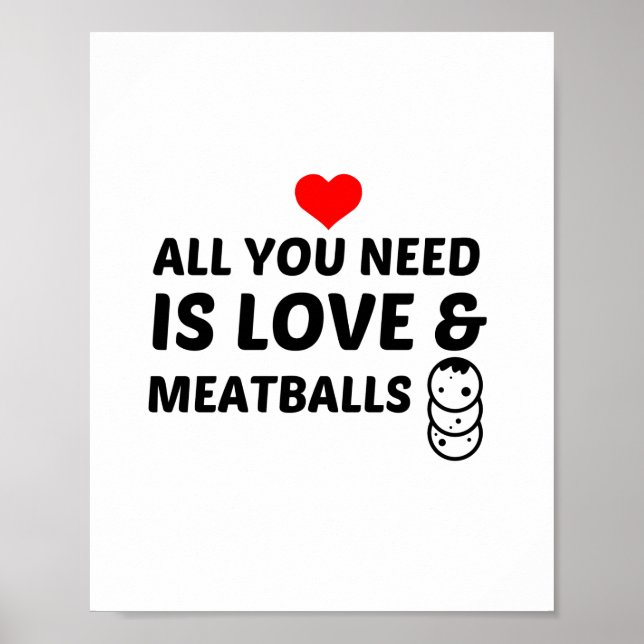 POSTER BALLES DE VIANDE ET AMOUR (Devant)
