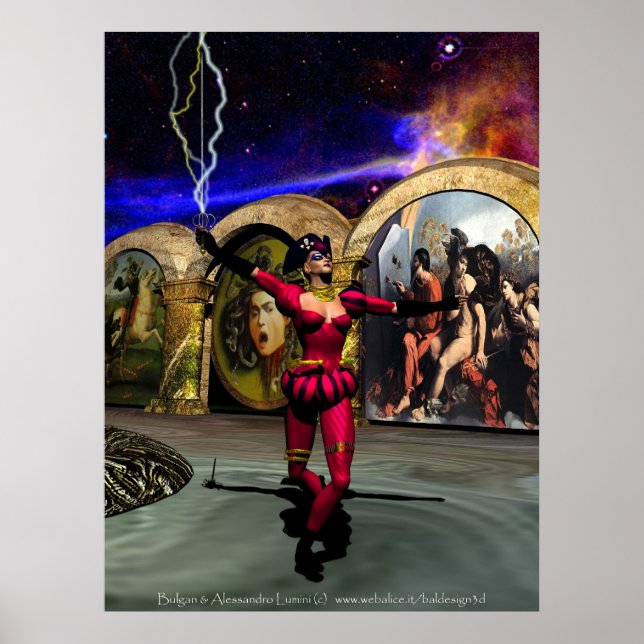 Poster BALLET ANDROID, Science-fiction (Devant)