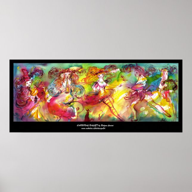 Poster BALLET CARNAVAL / Mascarade vénitienne, Danse, Mus (Devant)