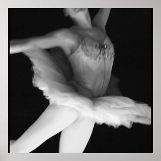 Poster Ballet - Danse - Ballerina 9 - Noir & Blanc