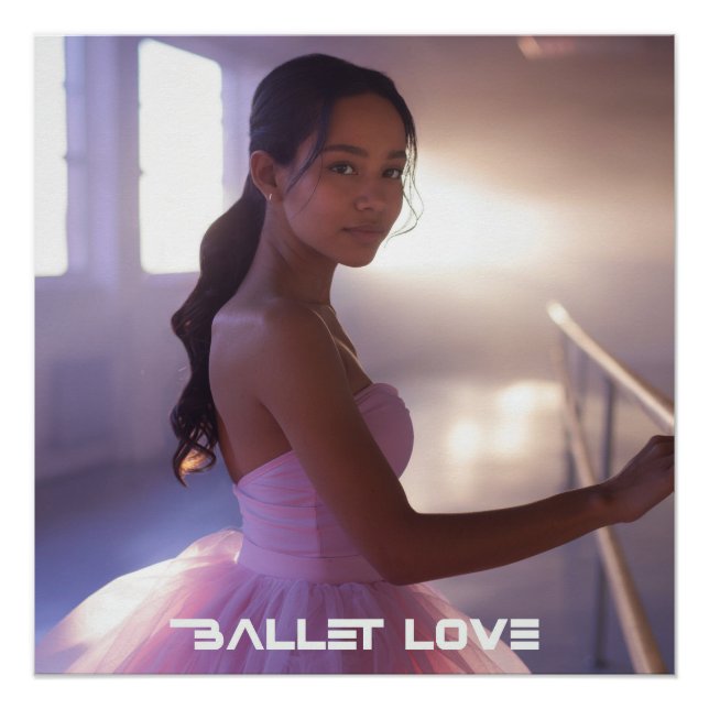 POSTER BALLET LOVE - BALLET & DANCE (Devant)