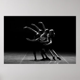 Poster Ballet noir et blanc Photo de l'affiche de Balleri