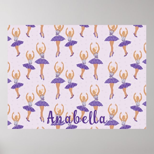 Poster Ballet scandinave Ballerina filles (Devant)