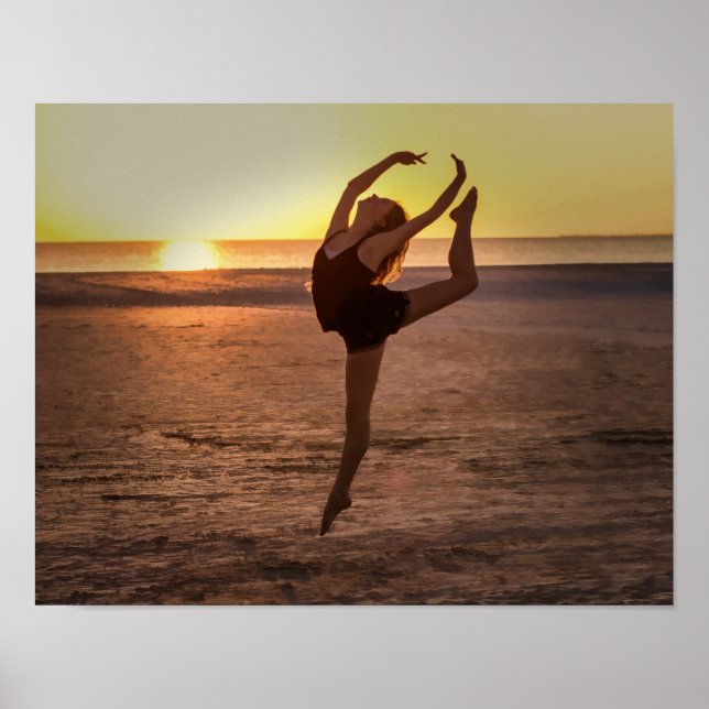 Poster Ballet sur la plage (Devant)