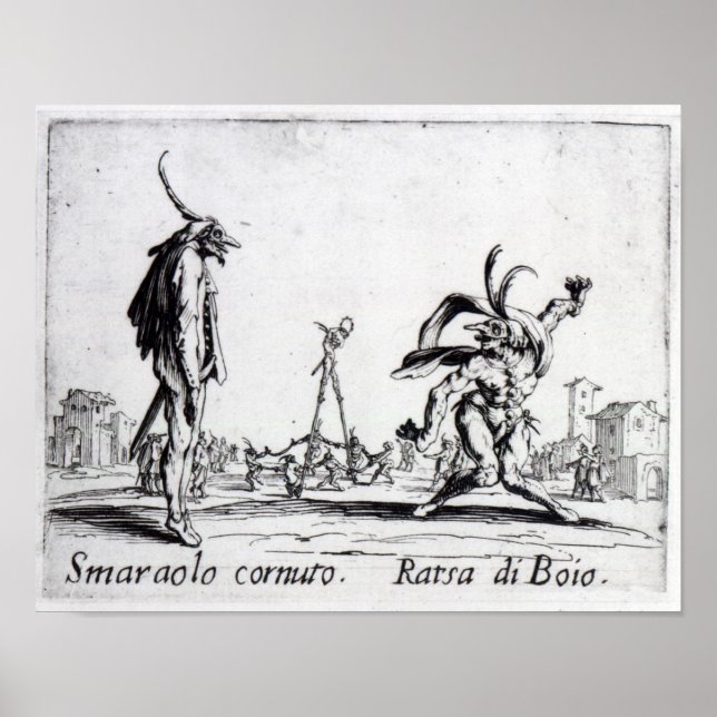 Poster Balli de Sfessania, c.1622 (Devant)