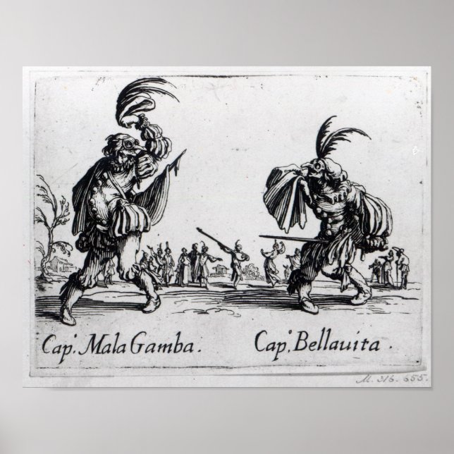 Poster Balli de Sfessania, c.1622 (Devant)