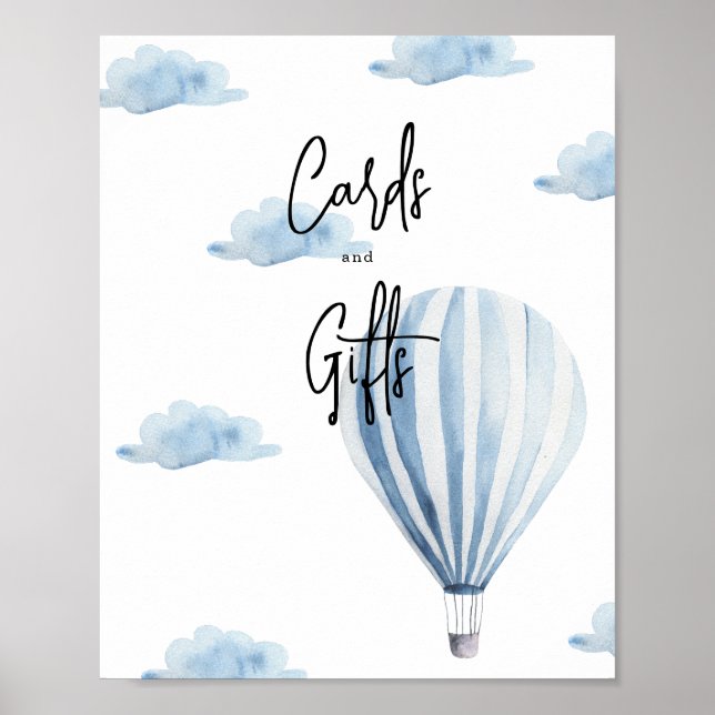 Poster Ballon à air chaud - cartes et cadeaux (Devant)