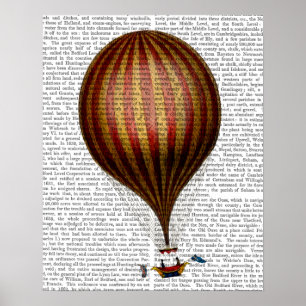 Poster Ballon à air chaud de ballon royal de Nassau