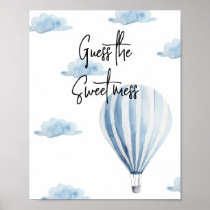 Poster Ballon à air chaud - Devinez le doux désordre