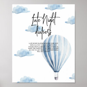 Poster Ballon à air chaud - Late Night couches