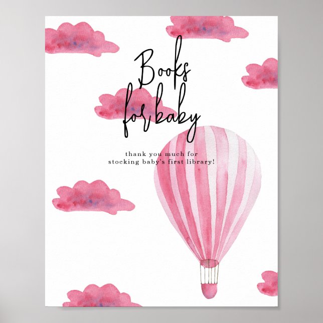 Poster Ballon à air chaud - Livres pour bébé (Devant)