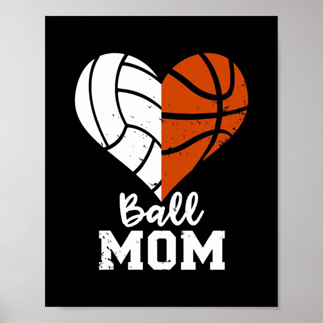 Poster Ballon de basket-ball (Devant)