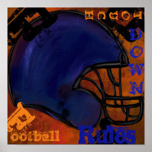 POSTER BALLON DE FOOT AMÉRICAIN