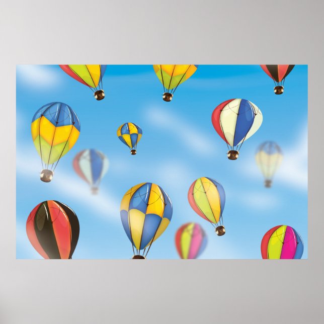 Poster Ballons à air chaud (Devant)