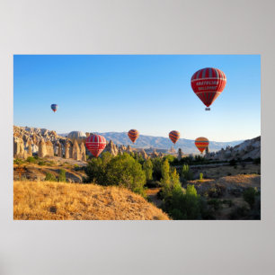 Poster Ballons à air chaud au-dessus de la Cappadoce