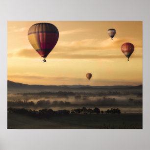 Poster Ballons à Air Chaud Majestueux