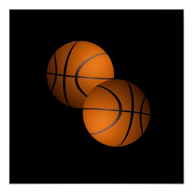 Poster Ballons de basket (Devant)