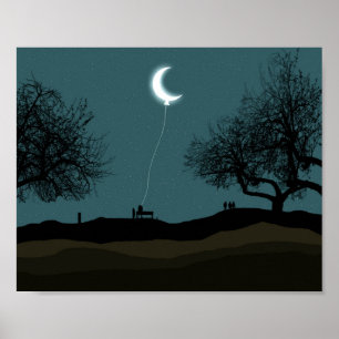 Poster Ballons de lune