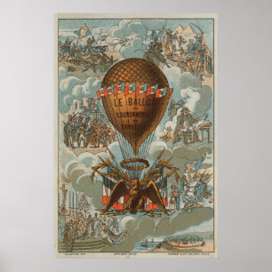Poster Ballons du couronnement de Napoléon