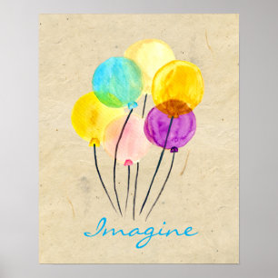 Poster Ballons mignons pastel imagine