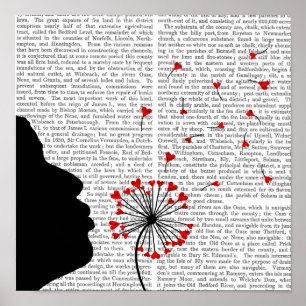 Poster Ballotte à air chaud avec plume de queue