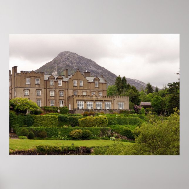 Poster Ballynahinch Castle, Irlande (Devant)