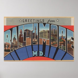 Poster Baltimore, le Maryland - grandes scènes 3 de