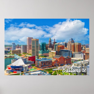 Poster Baltimore, Maryland, États-Unis