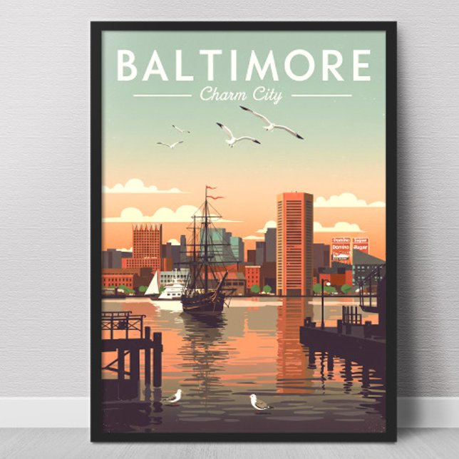 Poster Baltimore vintage (Créateur téléchargé)