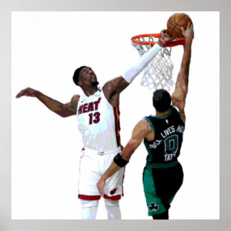 Poster Bam Adebayo Block