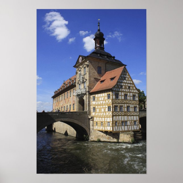 Poster Bamberg, le Rathaus allemand (Devant)