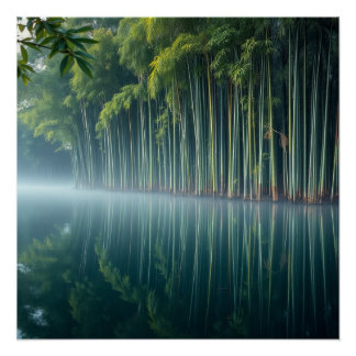 Poster bamboo forest