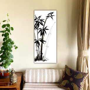 Poster Bambou noir - Encre