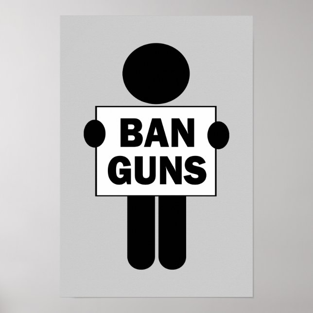 Poster Ban Guns (Devant)