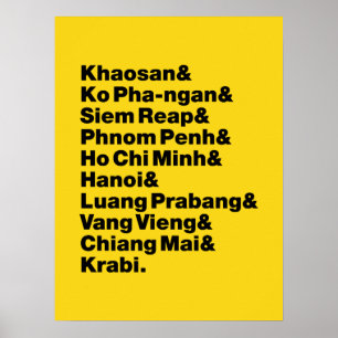 Poster Banana Pancake Trail / Circuit