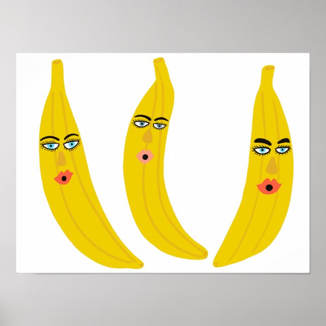 Poster Banane lunaire Trio Art (Devant)
