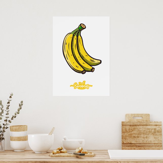 Poster Bananes (Cuisine)