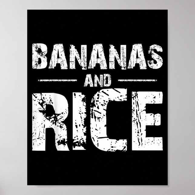 Poster Bananes et riz  (Devant)
