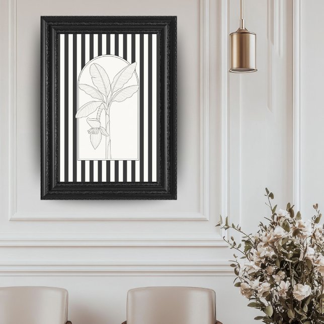 Poster Bananier Élégant Fleur Botanique (Créateur téléchargé)