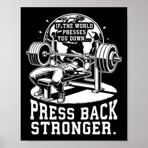 Poster Banc - Anime Bodybuilding Gymnase Fitness Mot